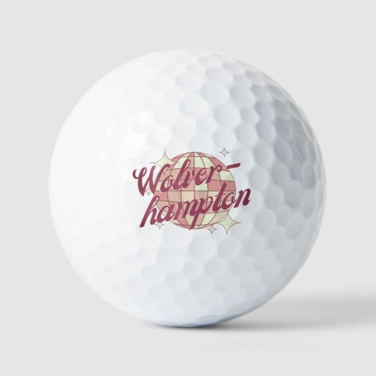 Wolverhampton UK Zubehör Golfer Golfball (Vorderseite)