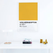 Wolverhampton Wolf Gold - Vollbreite Poster