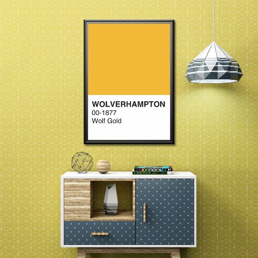 Wolverhampton Wolf Gold - Vollbreite Poster