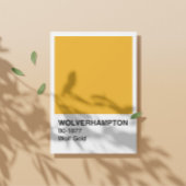 Wolverhampton Wolf Gold - weiße Grenze Poster