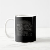 Wolverine Art Wild Animal Skunk Bear Mammal Habita Kaffeetasse (Links)