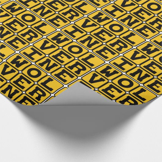 Wolverine, böses Säugetier Geschenkpapier (Ecke)