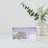 Wolverine im Schnee Visitenkarte (Stehend Vorderseite)