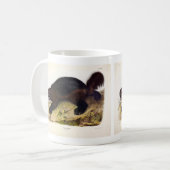 Wolverine oder Wolverene (Gulo gulo) von Audubon Kaffeetasse (Vorderseite Links)