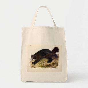 Wolverine oder Wolverene (Gulo gulo) von Audubon Tragetasche