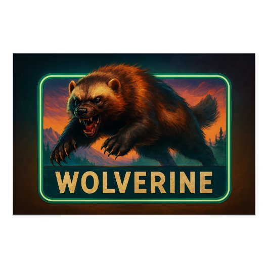 Wolverine Poster Print (Vorderseite)