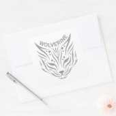 Wolverine Quadratischer Aufkleber (Umschlag)