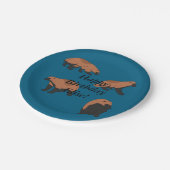 Wolverines Birthday Pappteller (Schrägansicht)