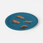 Wolverines Pappteller (Schrägansicht)