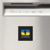 Wolverines Support Ukraine Support Ukraine Stand W Magnet (In Situ (Geschirrspüler))