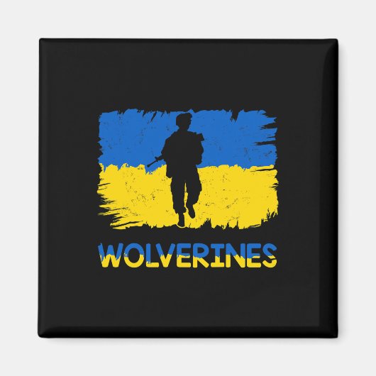 Wolverines Support Ukraine Support Ukraine Stand W Magnet (Vorne)