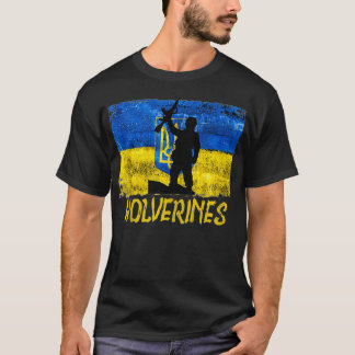 Wolverines unterstützen die Ukraine, die Ukraine-W T-Shirt