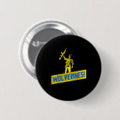 Wolverines unterstützen die Ukraine Steht mit der  Button (Vorne & Hinten)