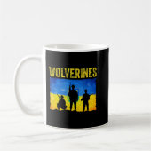Wolverines unterstützen Ukraine Kaffeetasse (Links)