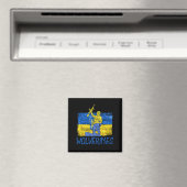 Wolverines unterstützen UkraineUkraine Wolverines Magnet (In Situ (Geschirrspüler))