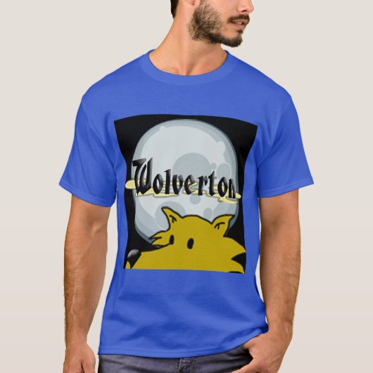 Wolverton-Logo Herren dunkles T-Shirt (Vorderseite)