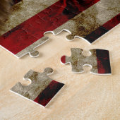 Wolves American Flag Puzzle (Seite)