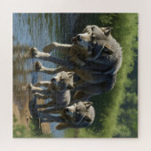 Wolves and Pups - Animal Puzzle (Horizontal)