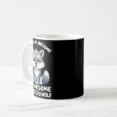 Wolves Are Awesome Funny Wolf Gif Zookeeper Kaffeetasse (Vorderseite Links)