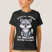 Wolves Are Awesome Funny Wolf Gif Zookeeper T-Shirt (Vorderseite)
