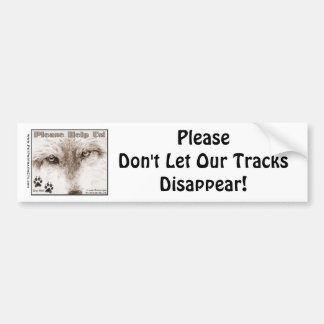 Wolves~ bitte lassen nicht unsere Bahn-Di… Autoaufkleber
