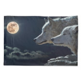 Wolves Couple Design Custom Single Pillowcase Kissenbezug (Rückseite)