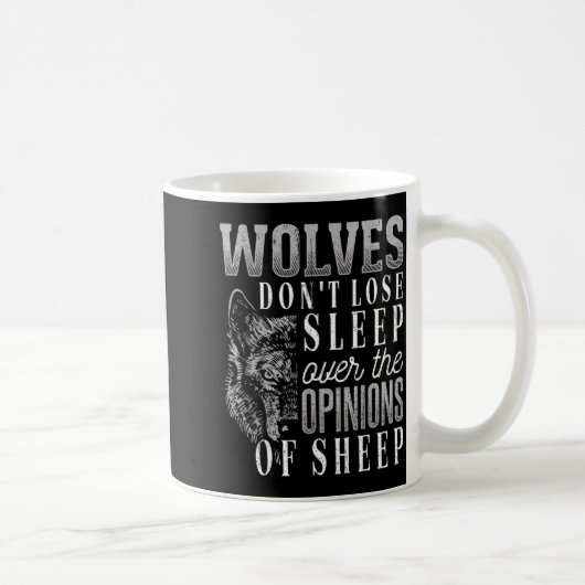 Wolves Don't Lose Sleep Over The Onions Of Sheep - Kaffeetasse (Rechts)