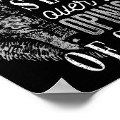 Wolves Don't Lose Sleep Over The Onions Of Sheep - Poster (Ecke)