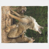 WOLVES FLEECEDECKE (Vorderseite (Horizontal))