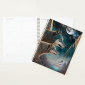 Wolves Full Moon Fantasy Landscape Planer (Anzeige)