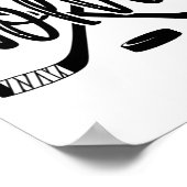 Wolves Hockey Team Mascot School Spirit Game Night Poster (Ecke)