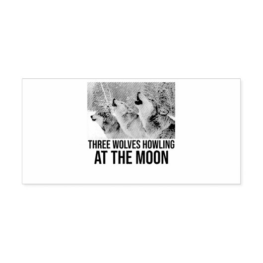 Wolves Howling (2) Gummistempel (Prägung)