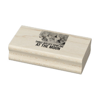 Wolves Howling (2) Gummistempel