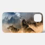 Wolves Howling im Fall Moon iPad Case-Mate iPhone Hülle (Rückseite (Horizontal))