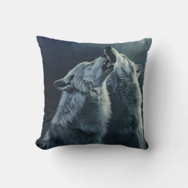 Wolves Howling Pillow by PS Nature Designs Kissen