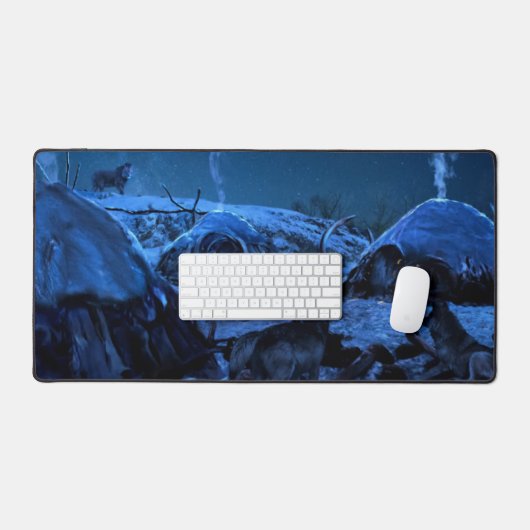 WOLVES IN CAMP SCHREIBTISCHUNTERLAGE (Tastatur & Maus)