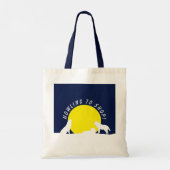 Wolves in Moonlight, Howling to Shop! Tote Bag Tragetasche (Rückseite)
