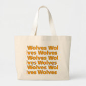 Wolves Jumbo Tote Bag Jumbo Stoffbeutel (Vorne)