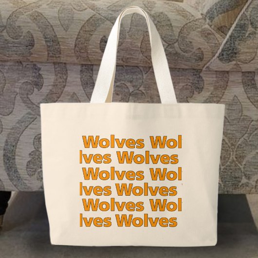 Wolves Jumbo Tote Bag Stoffbeutel