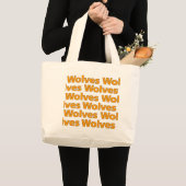 Wolves Jumbo Tote Bag Stoffbeutel (Vorderseite (Produkt))