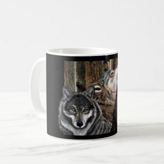 WOLVES KAFFEETASSE (Vorderseite Links)