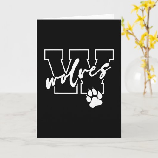 Wolves karte (Gelbe Blume)