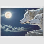 Wolves Midnight Moon Seidenpapier (Vorderseite)