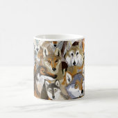 Wolves of Belette Er Pink Kaffeetasse (Mittel)