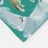 Wolves of the World ,(pattern) Fleecedecke (Ecke)