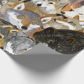 Wolves of the World puzzle Geschenkpapier (Ecke)