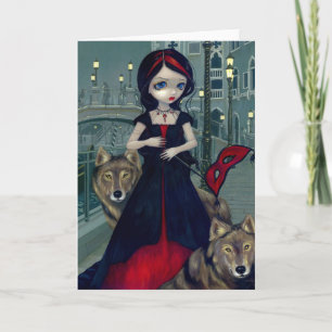 "Wolves of Venice" Greeting Card Karte