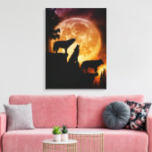 Wolves Peak Wrapped Canvas Leinwanddruck (Insitu (Wohnzimmer))