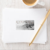 Wolves Snow Wilderness Holiday Rücksendeadresse Adressaufkleber (Insitu)