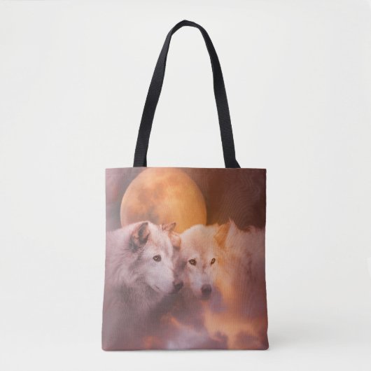 Wolves Wolf Soulmate Tasche (Vorderseite)